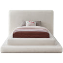 Meridian Dane Cream Teddy Fabric Twin Bed (3 Boxes) IMAGE 3