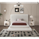 Meridian Dane Cream Teddy Fabric Twin Bed (3 Boxes) IMAGE 4