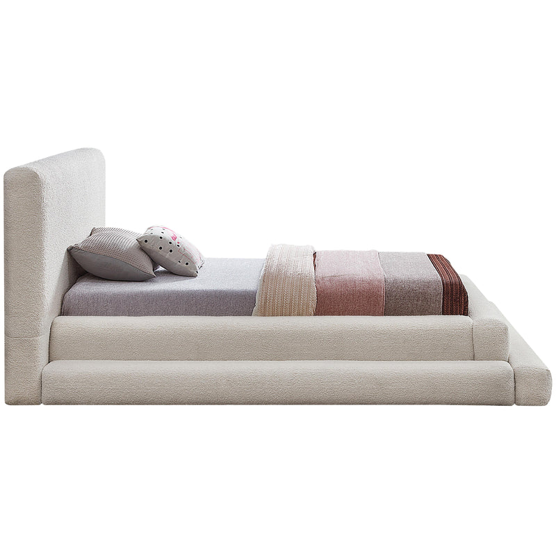 Meridian Dane Cream Teddy Fabric Twin Bed (3 Boxes) IMAGE 5