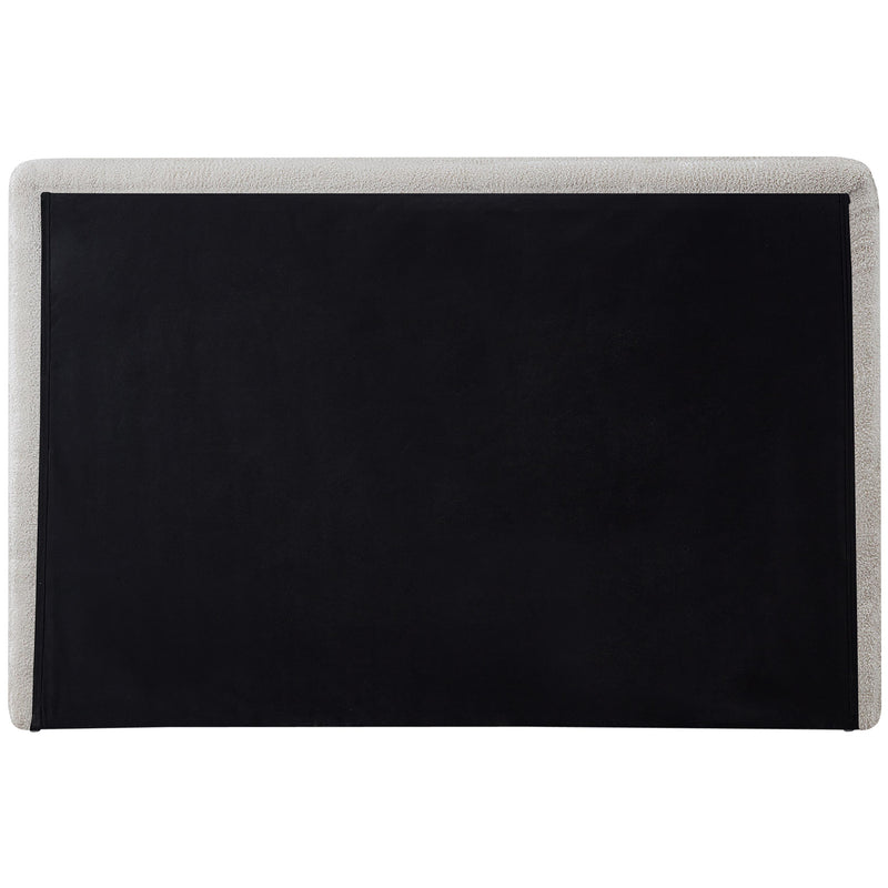 Meridian Dane Cream Teddy Fabric Twin Bed (3 Boxes) IMAGE 6