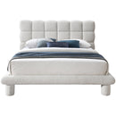 Meridian Deco Cream Boucle Fabric Full Bed (3 Boxes) IMAGE 3
