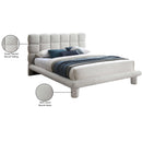 Meridian Deco Cream Boucle Fabric Queen Bed (3 Boxes) IMAGE 7