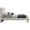 Meridian Deco Cream Boucle Fabric Twin Bed (3 Boxes) IMAGE 4
