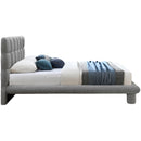 Meridian Deco Grey Boucle Fabric Full Bed (3 Boxes) IMAGE 4