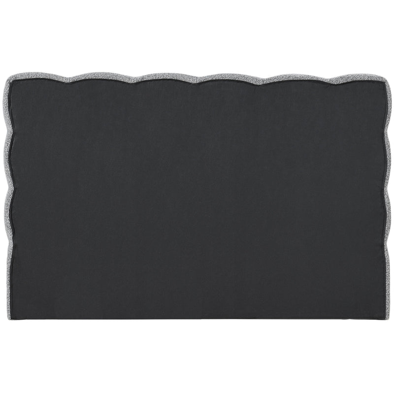 Meridian Deco Grey Boucle Fabric Full Bed (3 Boxes) IMAGE 5