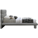 Meridian Deco Grey Boucle Fabric Twin Bed (3 Boxes) IMAGE 4