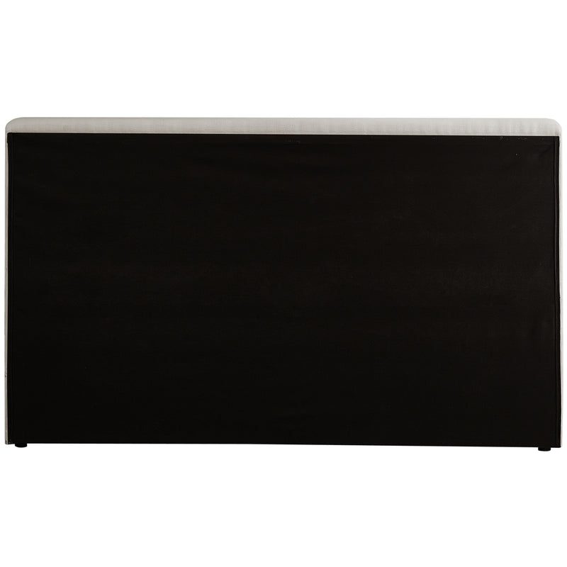 Meridian Devin Beige Linen Textured Fabric King Bed IMAGE 6