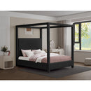 Meridian Eden Black Boucle Fabric King Bed (3 Boxes) IMAGE 2