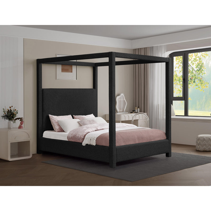 Meridian Eden Black Boucle Fabric King Bed (3 Boxes) IMAGE 2