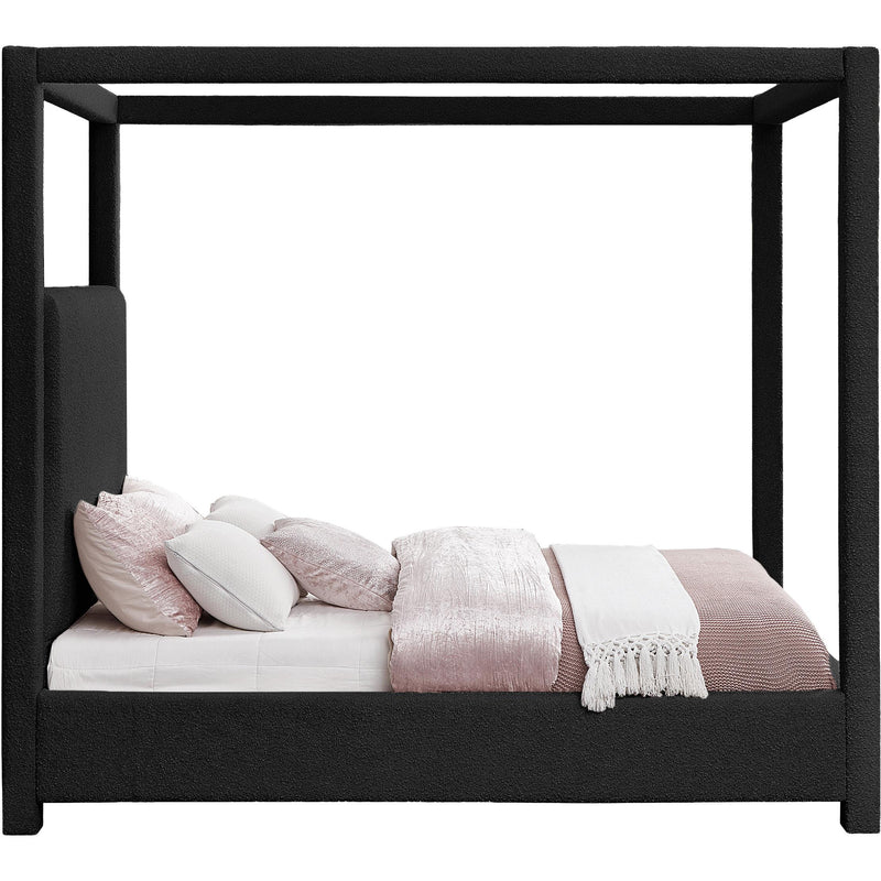 Meridian Eden Black Boucle Fabric King Bed (3 Boxes) IMAGE 4