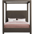 Meridian Eden Brown Boucle Fabric Queen Bed (3 Boxes) IMAGE 3