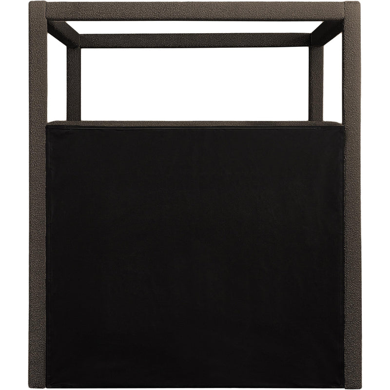 Meridian Eden Brown Boucle Fabric Queen Bed (3 Boxes) IMAGE 5