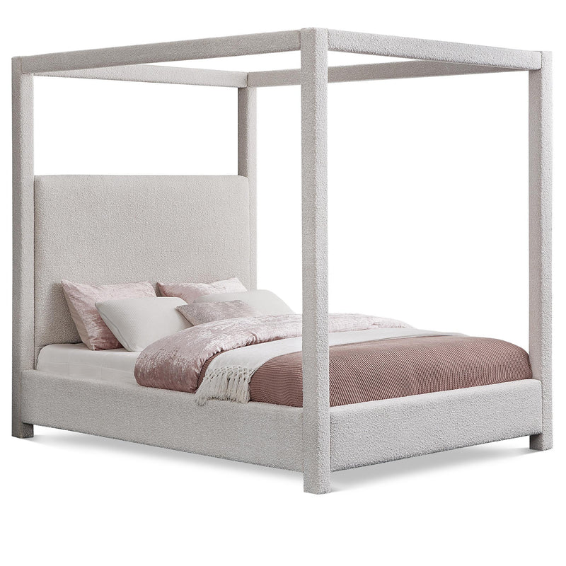 Meridian Eden Cream Boucle Fabric King Bed (3 Boxes) IMAGE 1