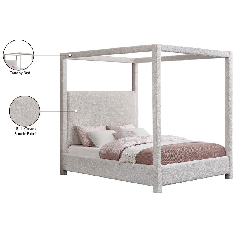Meridian Eden Cream Boucle Fabric King Bed (3 Boxes) IMAGE 7