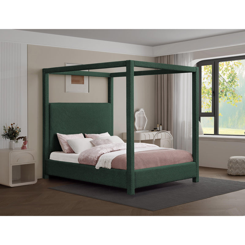 Meridian Eden Green Boucle Fabric King Bed (3 Boxes) IMAGE 2