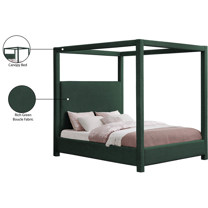 Meridian Eden Green Boucle Fabric King Bed (3 Boxes) IMAGE 7