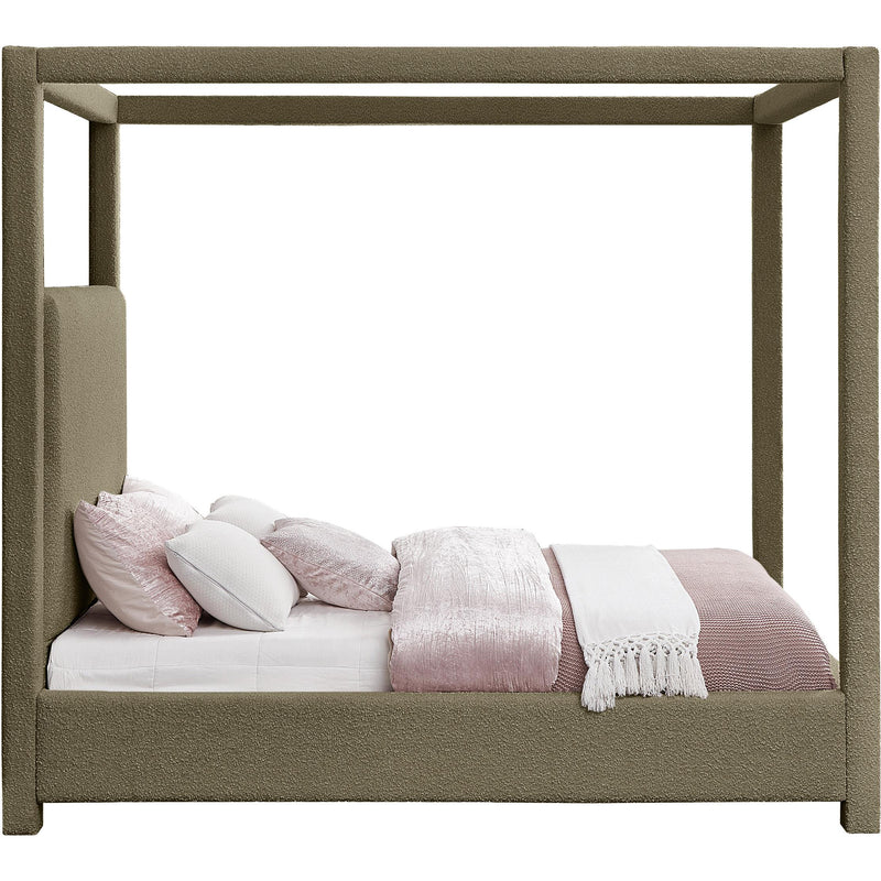 Meridian Eden Olive Boucle Fabric King Bed (3 Boxes) IMAGE 4