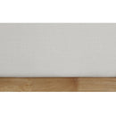 Meridian Flynn Cream Linen Textured Fabric King Bed IMAGE 7