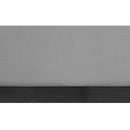 Meridian Flynn Grey Linen Textured Fabric Full Bed IMAGE 7