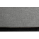 Meridian Flynn Grey Linen Textured Fabric Twin Bed IMAGE 7