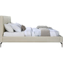 Meridian Gallo Beige Vegan Leather Full Bed IMAGE 4
