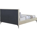 Meridian Gallo Beige Vegan Leather King Bed IMAGE 5