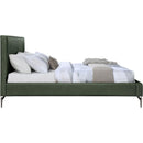 Meridian Gallo Green Vegan Leather Full Bed IMAGE 4