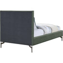 Meridian Gallo Green Vegan Leather Twin Bed IMAGE 5