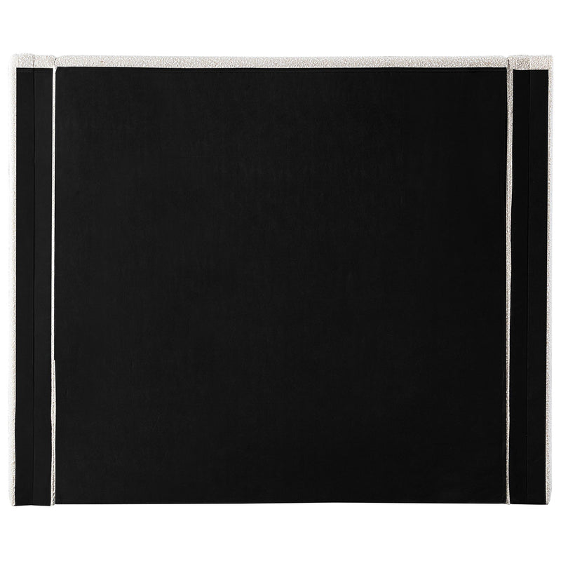 Meridian Halton Cream Boucle Fabric King Bed (3 Boxes) IMAGE 6