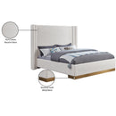 Meridian Halton Cream Boucle Fabric King Bed (3 Boxes) IMAGE 8