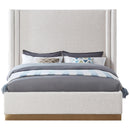 Meridian Halton Cream Boucle Fabric Queen Bed (3 Boxes) IMAGE 3
