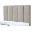 Meridian Harper Beige Linen Textured Fabric Twin Trundle Bed IMAGE 7
