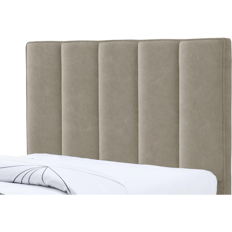 Meridian Hudson Beige Vegan Leather Twin Trundle Bed IMAGE 7