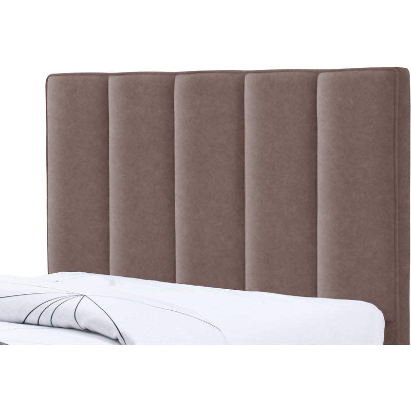 Meridian Hudson Brown Vegan Leather Twin Trundle Bed IMAGE 7