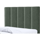 Meridian Hudson Green Vegan Leather Twin Trundle Bed IMAGE 7