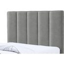 Meridian Hudson Grey Vegan Leather Twin Trundle Bed IMAGE 7