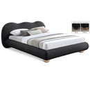 Meridian Hyde Black Boucle Fabric Full Bed (3 Boxes) IMAGE 1