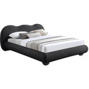 Meridian Hyde Black Boucle Fabric King Bed (3 Boxes) IMAGE 2