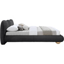 Meridian Hyde Black Boucle Fabric Queen Bed (3 Boxes) IMAGE 7
