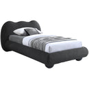 Meridian Hyde Black Boucle Fabric Twin Bed (3 Boxes) IMAGE 2