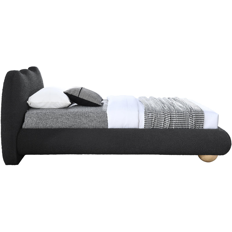Meridian Hyde Black Boucle Fabric Twin Bed (3 Boxes) IMAGE 7