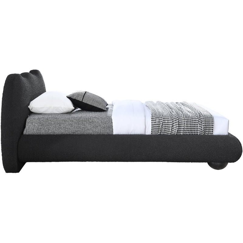 Meridian Hyde Black Boucle Fabric Twin Bed (3 Boxes) IMAGE 8