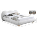 Meridian Hyde Cream Boucle Fabric Full Bed (3 Boxes) IMAGE 11