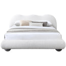 Meridian Hyde Cream Boucle Fabric Full Bed (3 Boxes) IMAGE 6