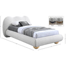 Meridian Hyde Cream Boucle Fabric Twin Bed (3 Boxes) IMAGE 11