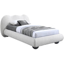 Meridian Hyde Cream Boucle Fabric Twin Bed (3 Boxes) IMAGE 2