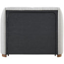 Meridian Jardin Cream Boucle Fabric Twin Bed (3 Boxes) IMAGE 4