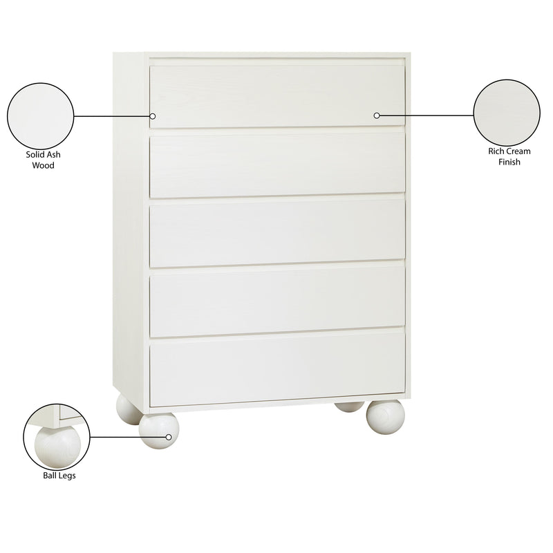 Meridian Kent Cream Chest IMAGE 9