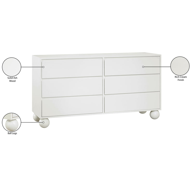 Meridian Kent Cream Dresser IMAGE 11