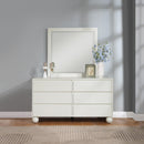 Meridian Kent Cream Mirror IMAGE 2